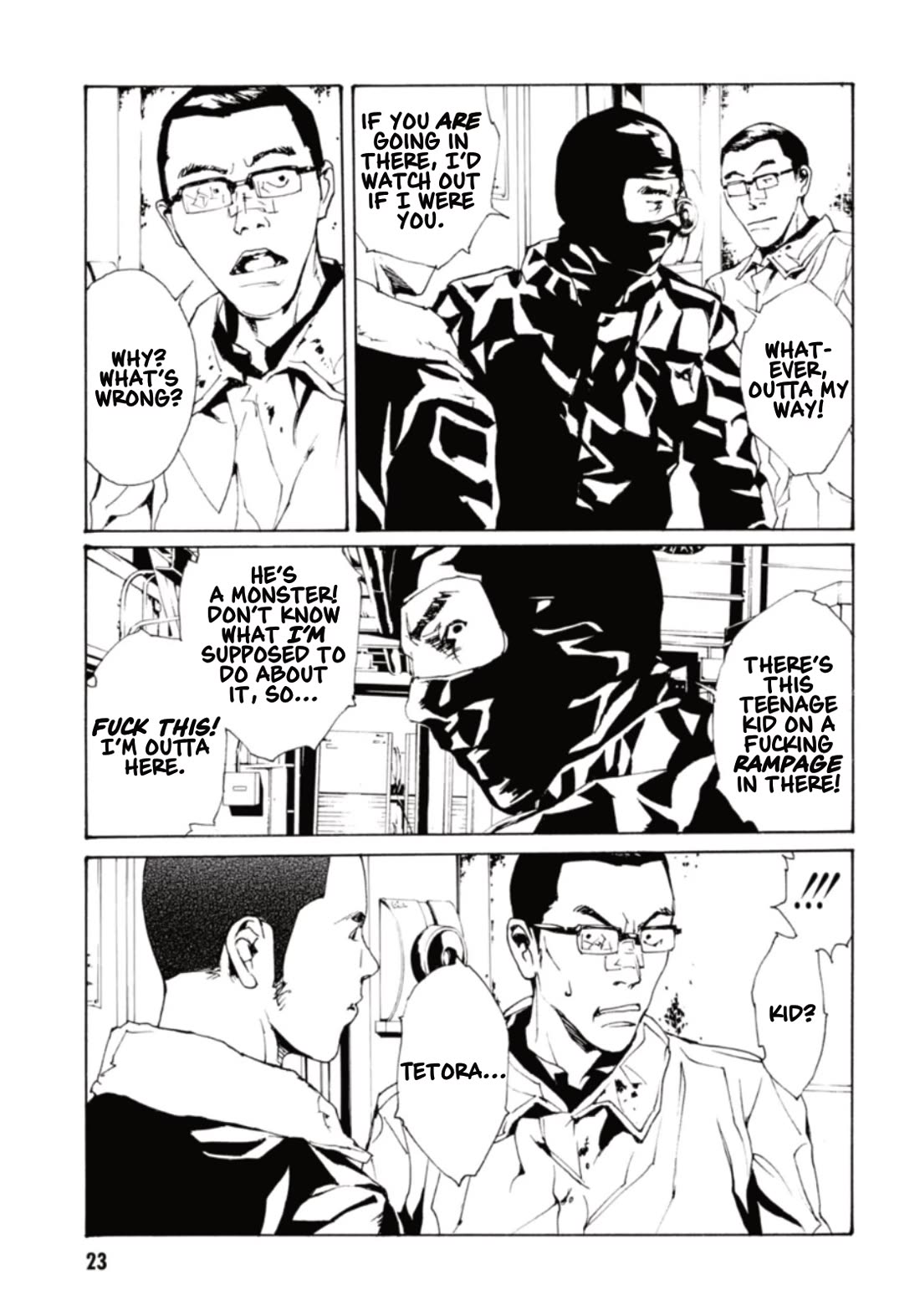 MPD Psycho Chapter 129 page 23 - Chapter 129: TRIPLE BARREL