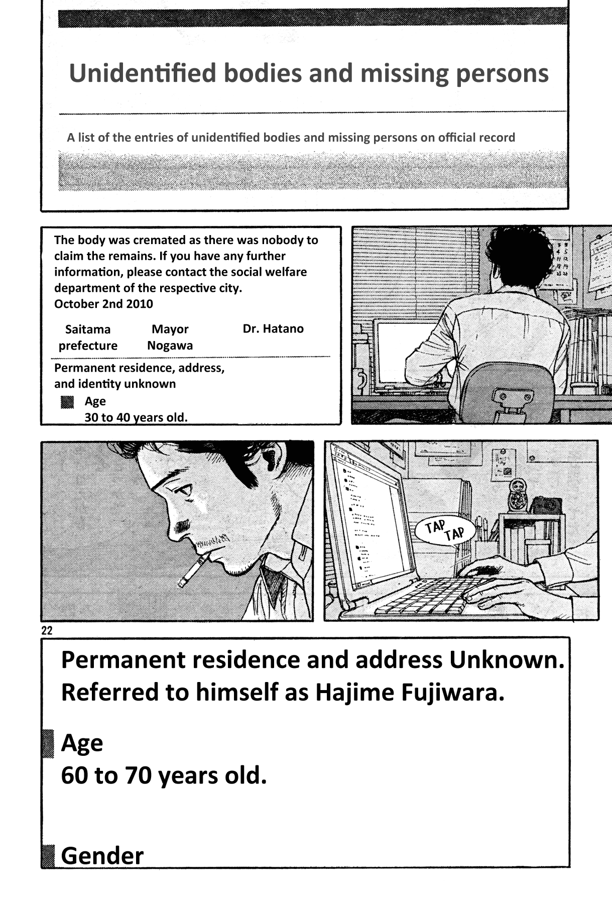 Mr. Bojangles Chapter 0 page 22 - Chapter 0 v2 : [Oneshot]