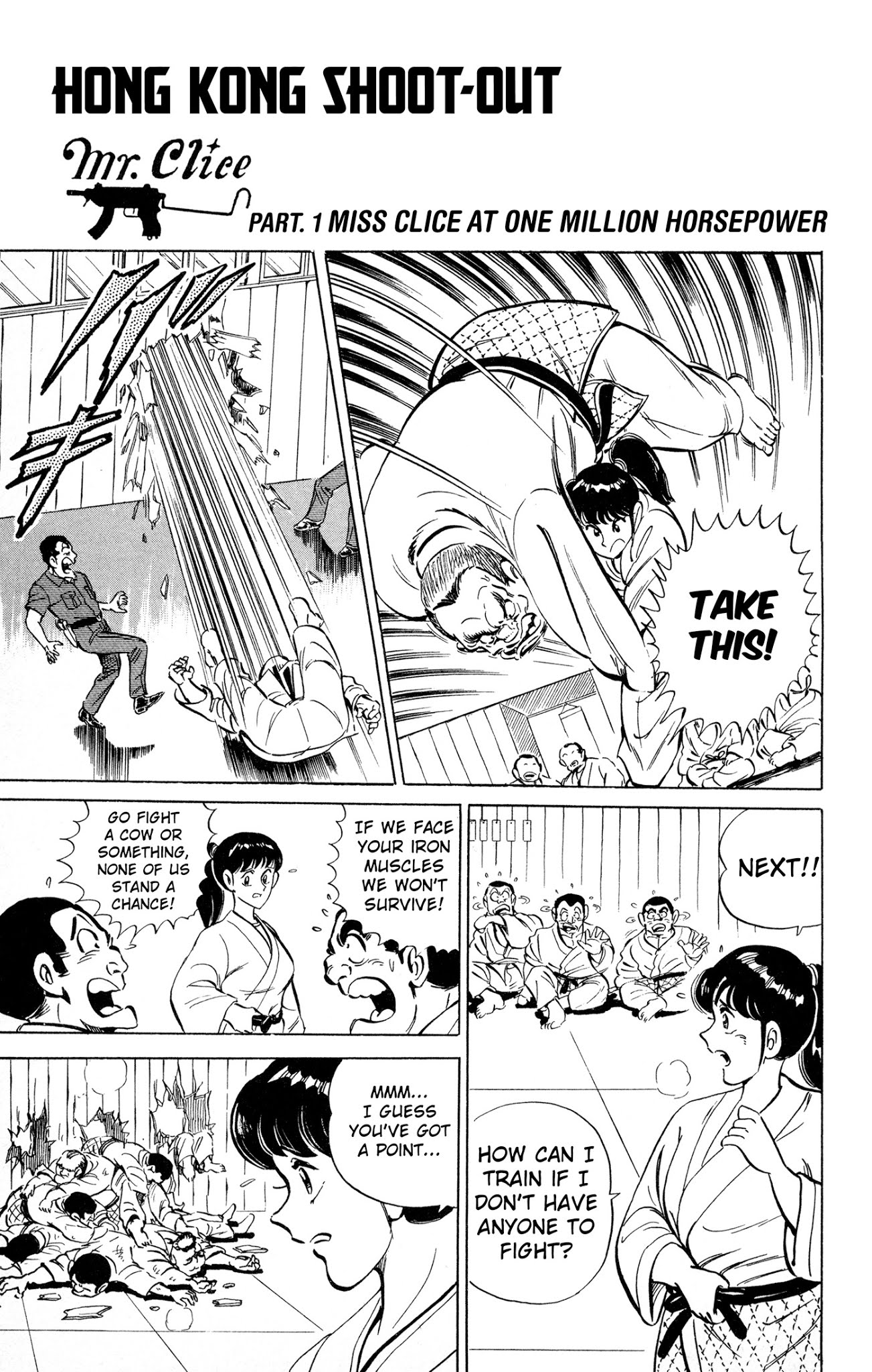 Mr. Clice Chapter 3 page 1 - Chapter 3: Hong Kong Shootout