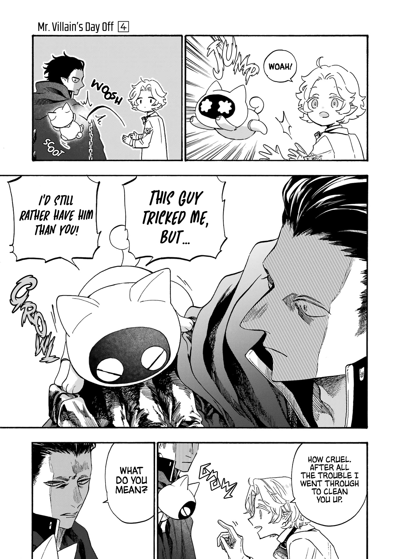 Mr. Villain's Day Off Chapter 49 page 14 - Chapter 49: The Evil Organization and the Cat Robot