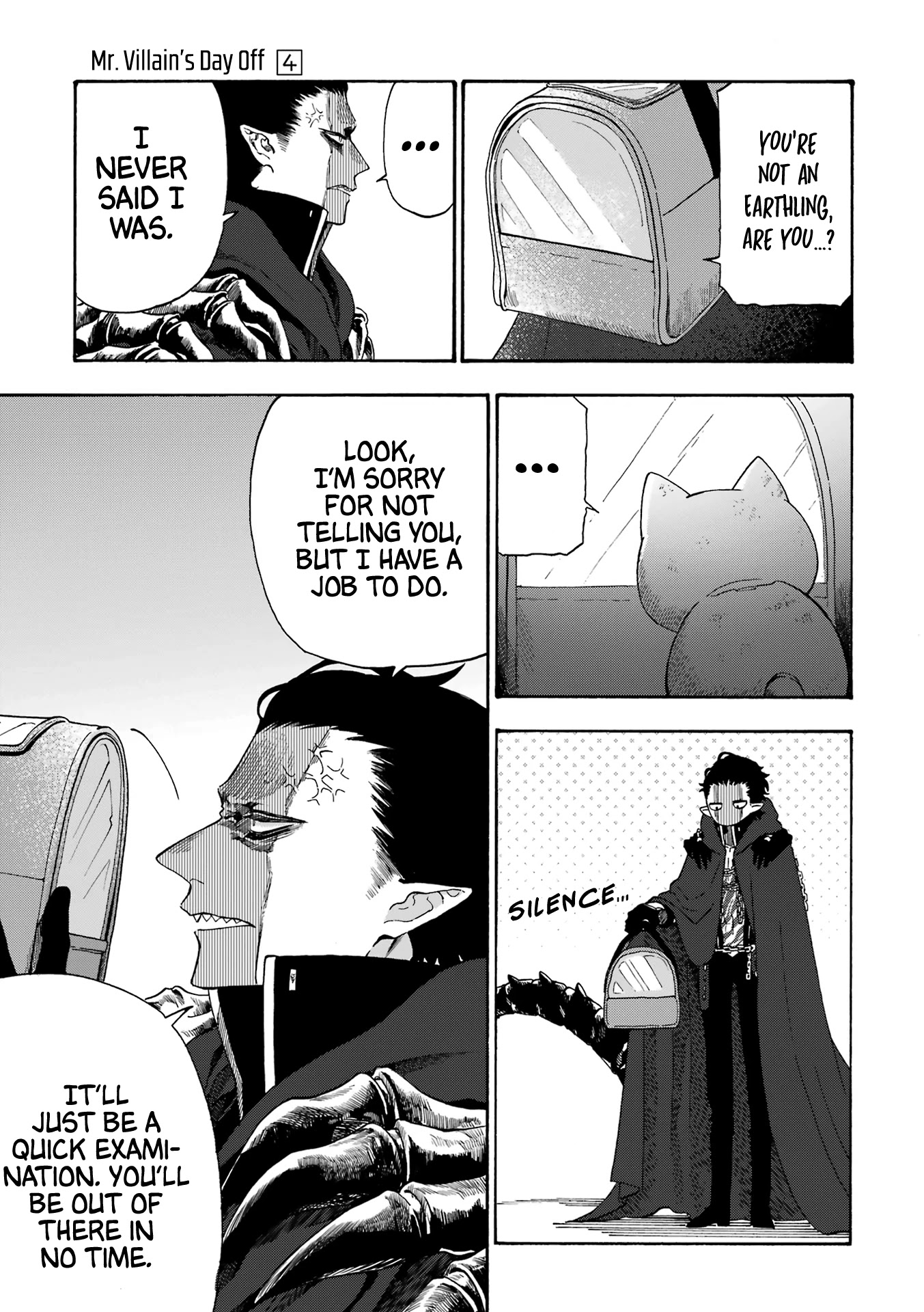 Mr. Villain's Day Off Chapter 49 page 4 - Chapter 49: The Evil Organization and the Cat Robot