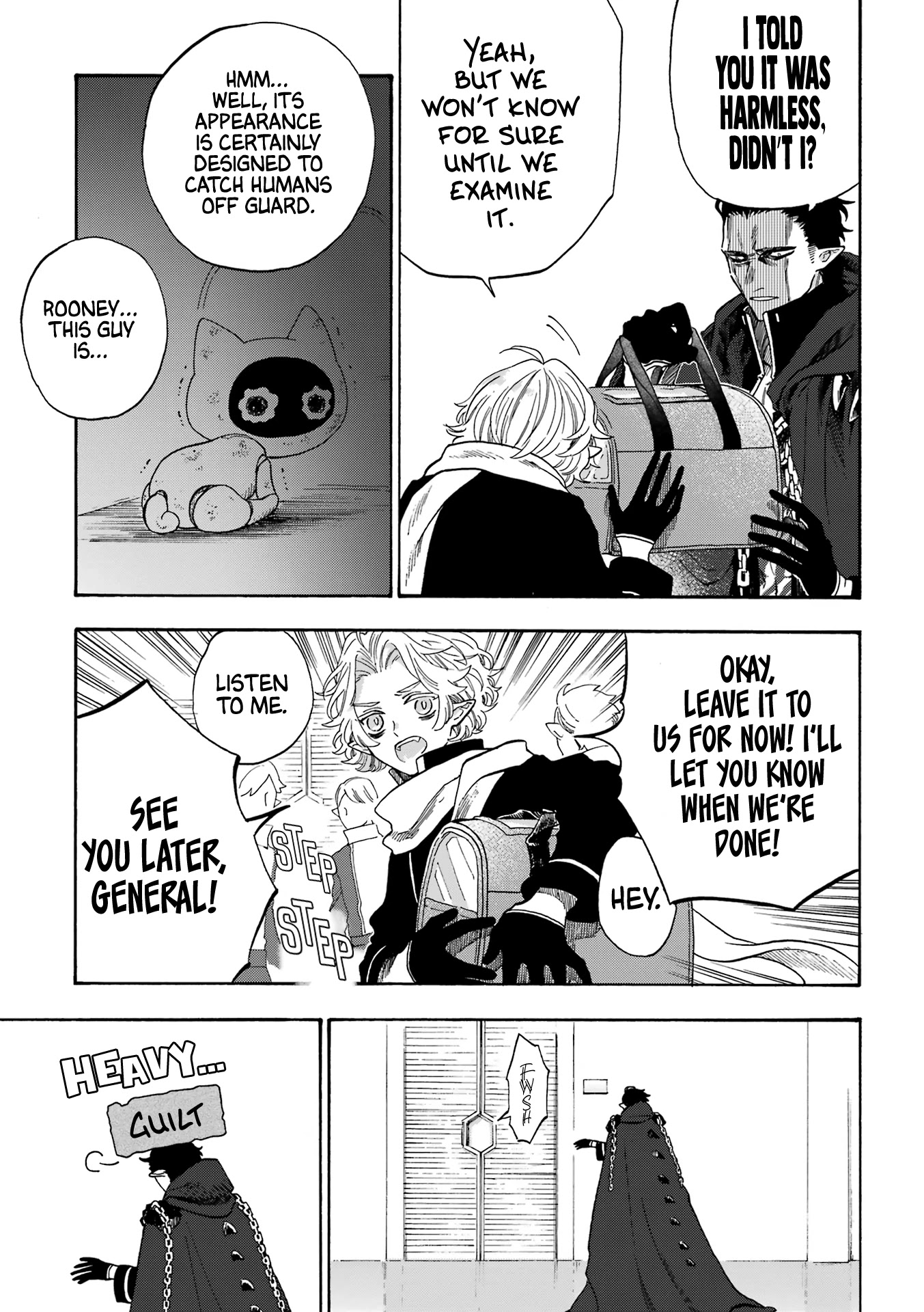 Mr. Villain's Day Off Chapter 49 page 6 - Chapter 49: The Evil Organization and the Cat Robot