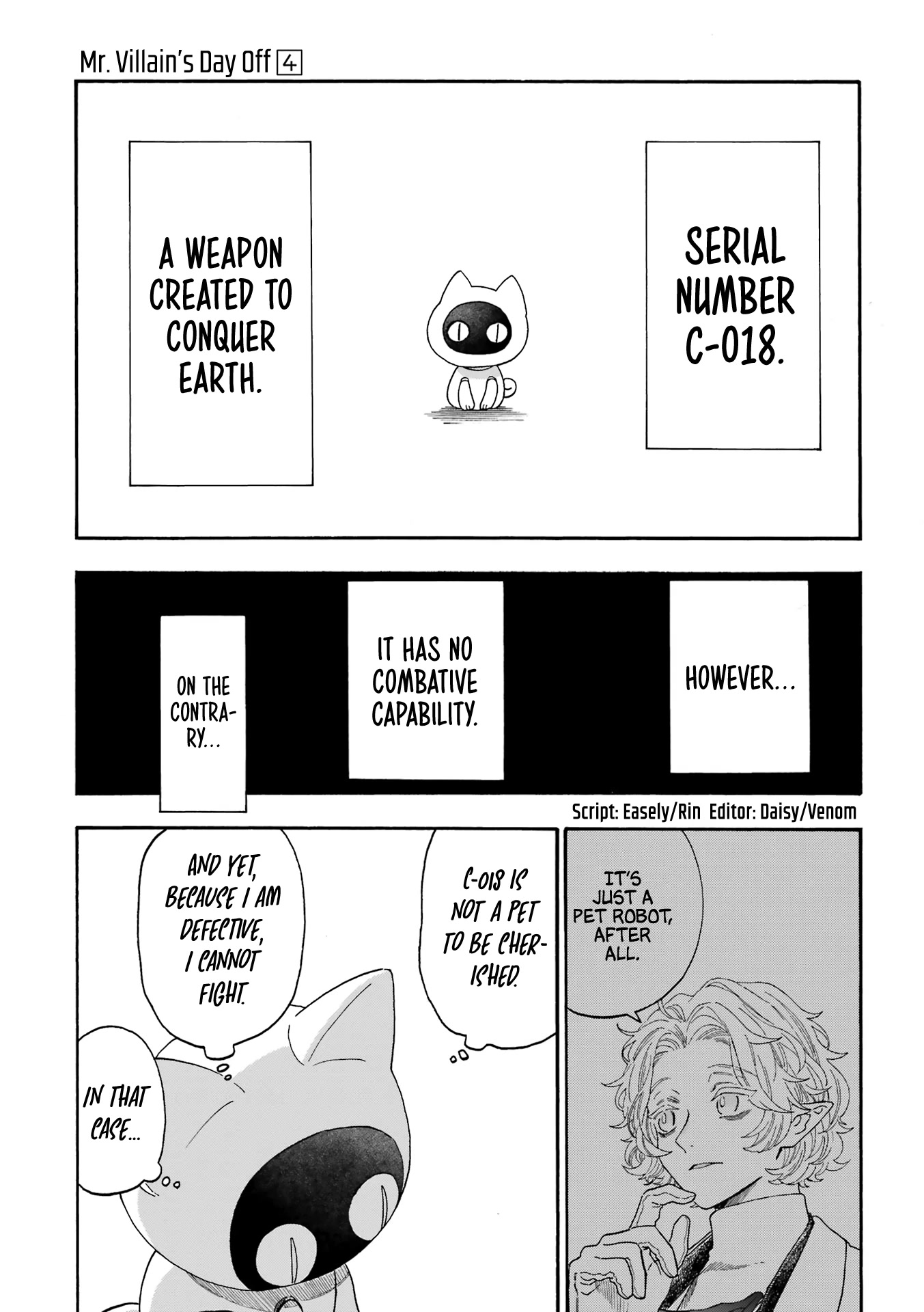 Mr. Villain's Day Off Chapter 51 page 3 - Chapter 51: The Cat Robot and,