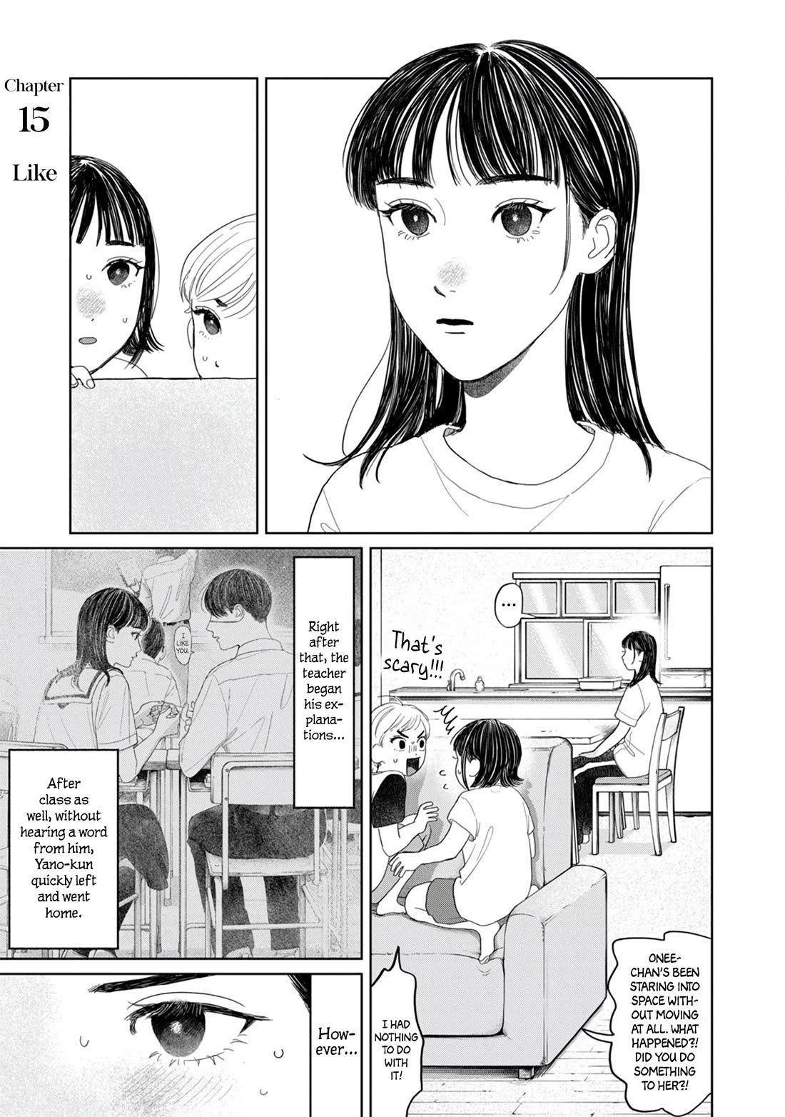 Mr. Yano's Ordinary Days Chapter 15 page 1 - Chapter 15: Like