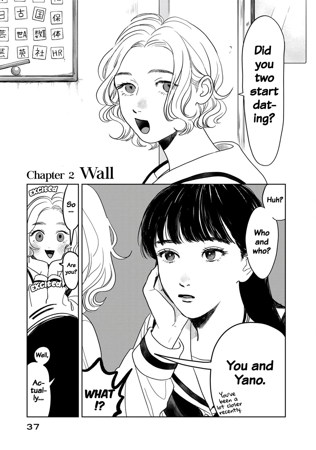 Mr. Yano's Ordinary Days Chapter 2 page 2 - Chapter 2: Wall