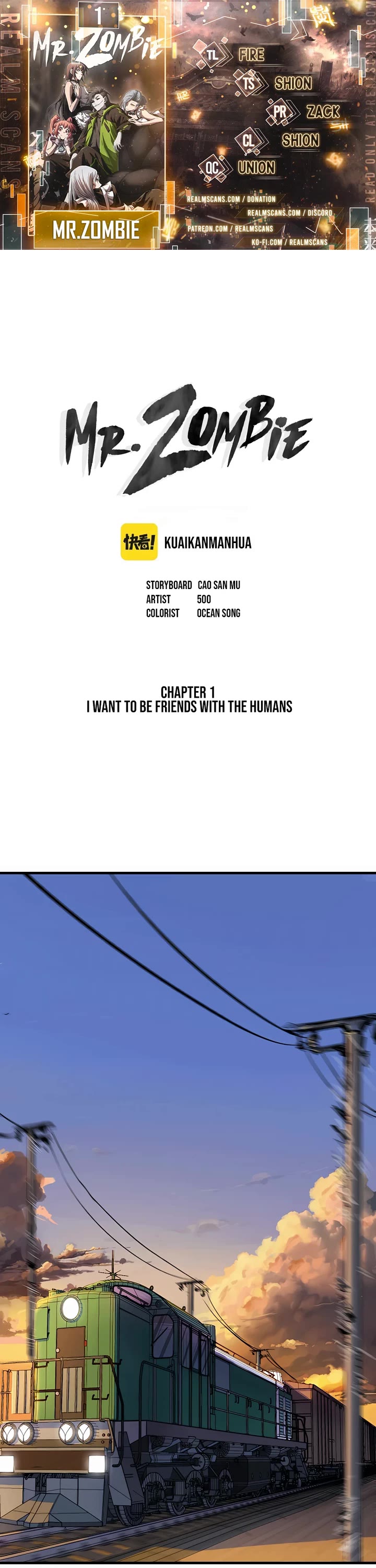 Mr. Zombie Chapter 1 page 1 - Chapter 1