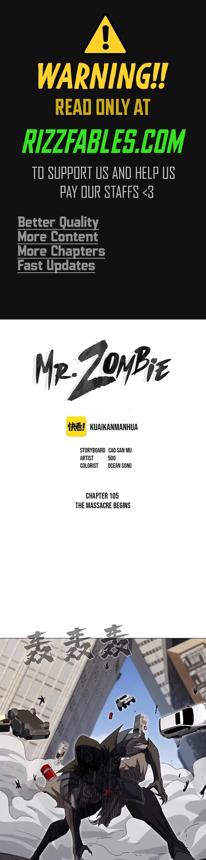 Mr. Zombie Chapter 105 page 1 - Chapter 105