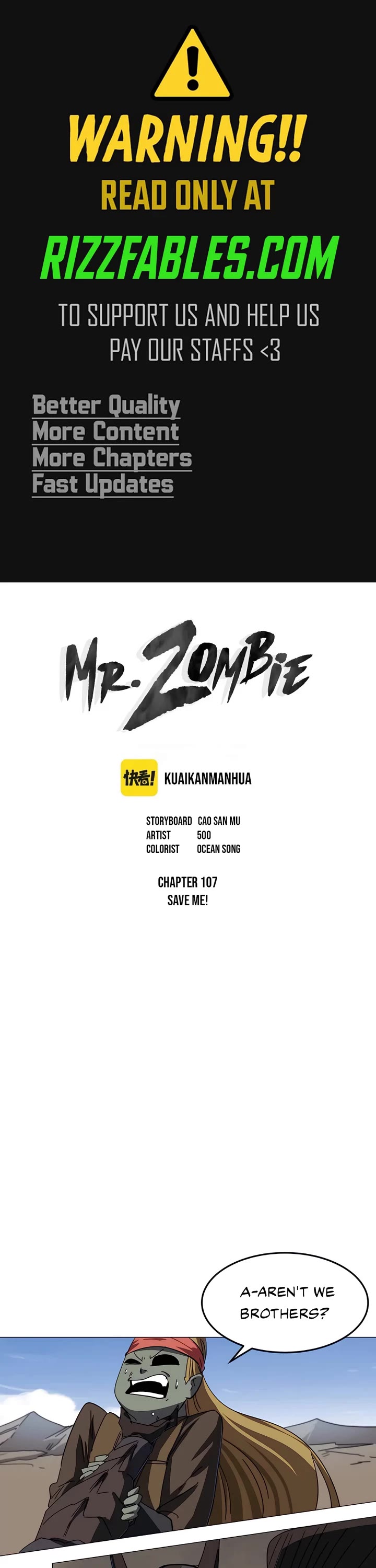 Mr. Zombie Chapter 107 page 1 - Chapter 107