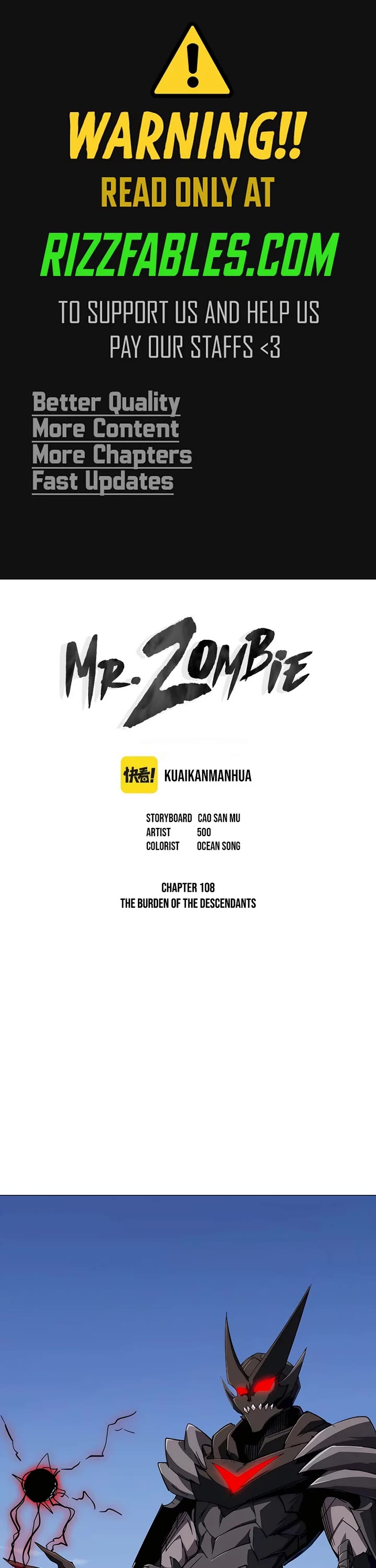 Mr. Zombie Chapter 108 page 1 - Chapter 108