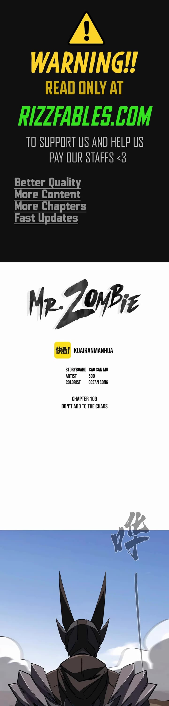 Mr. Zombie Chapter 109 page 1 - Chapter 109