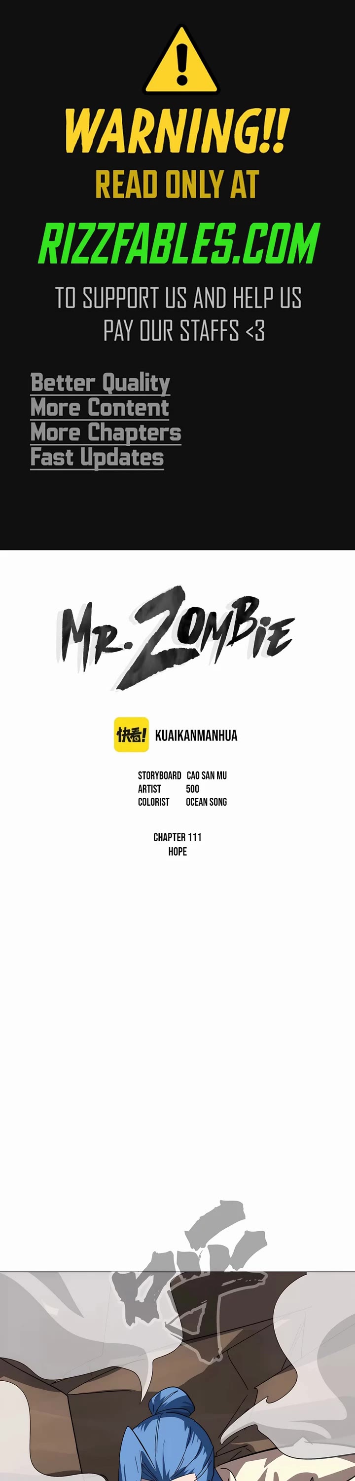 Mr. Zombie Chapter 111 page 1 - Chapter 111