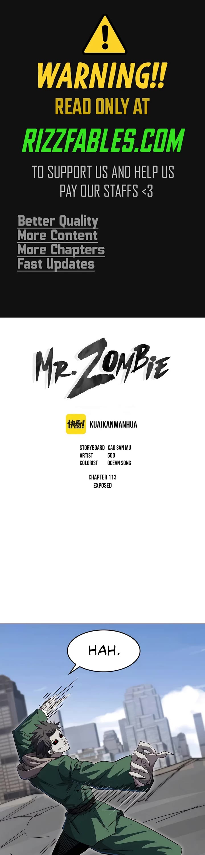 Mr. Zombie Chapter 113 page 1 - Chapter 113