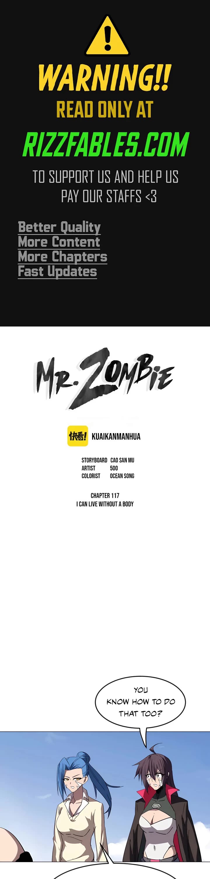 Mr. Zombie Chapter 117 page 1 - Chapter 117