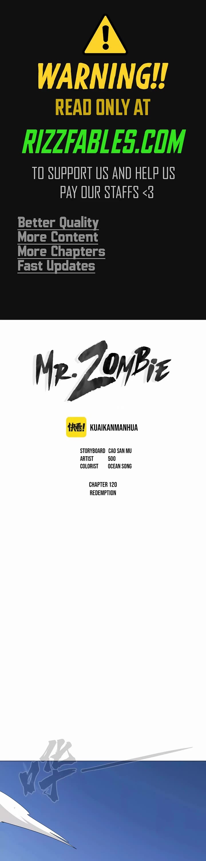 Mr. Zombie Chapter 120 page 1 - Chapter 120