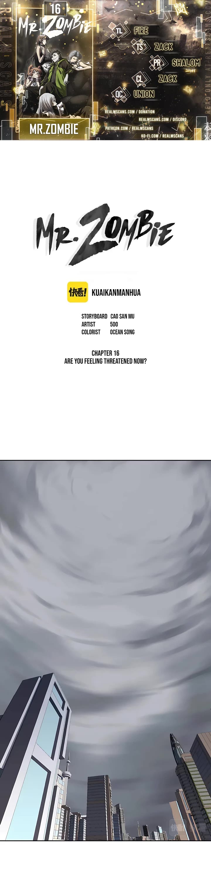 Mr. Zombie Chapter 16 page 1 - Chapter 16