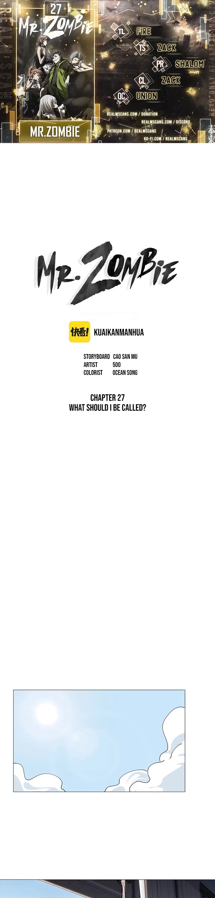 Mr. Zombie Chapter 27 page 1 - Chapter 27