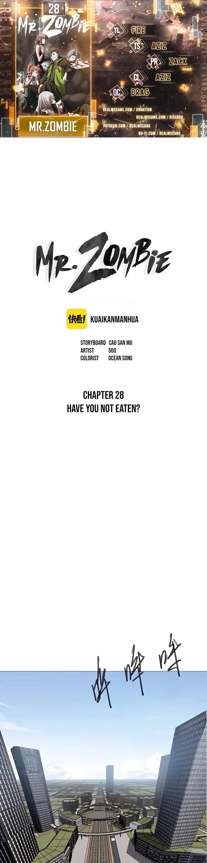Mr. Zombie Chapter 28 page 1 - Chapter 28