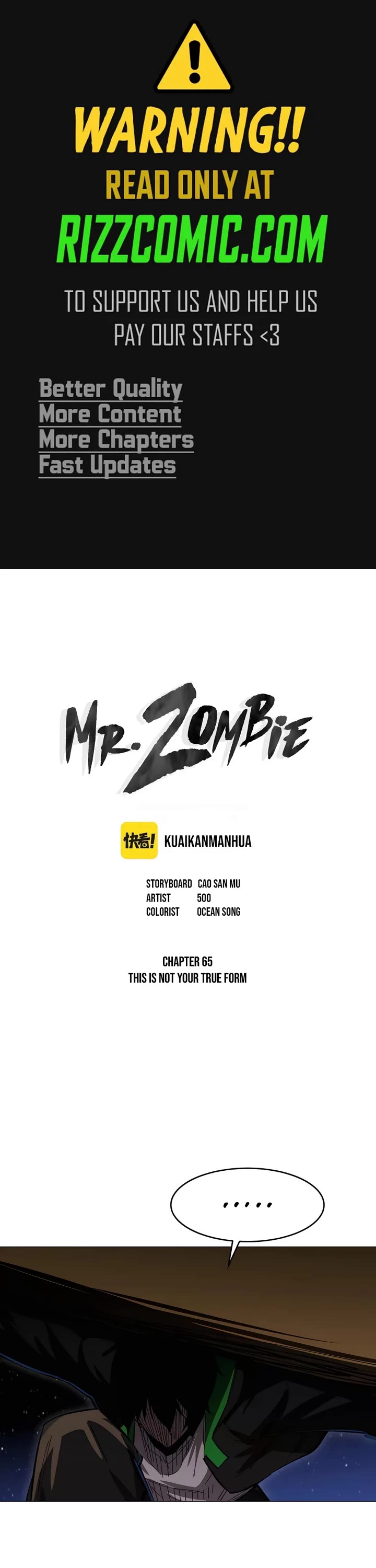 Mr. Zombie Chapter 65 page 1 - Chapter 65