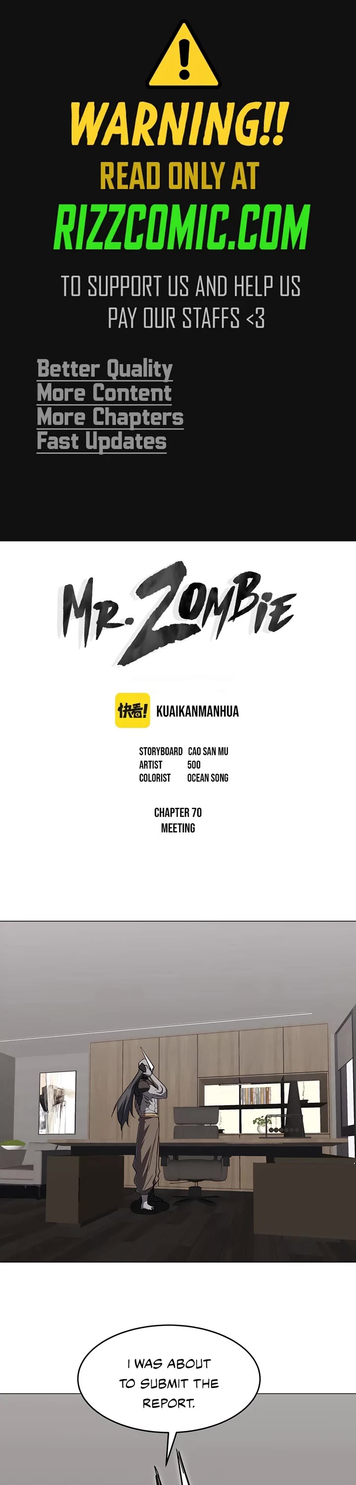 Mr. Zombie Chapter 70 page 1 - Chapter 70