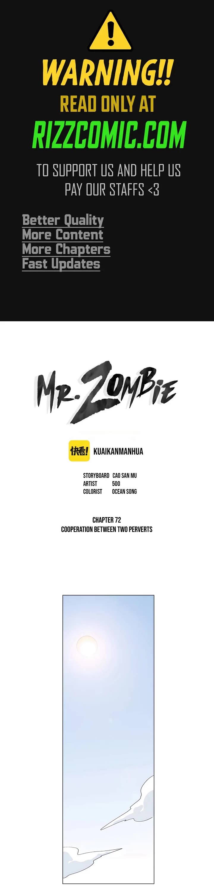 Mr. Zombie Chapter 72 page 1 - Chapter 72