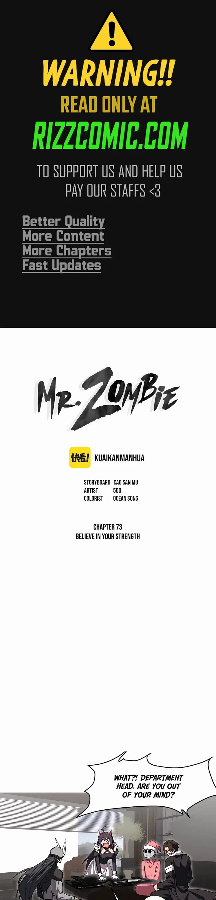 Mr. Zombie Chapter 73 page 1 - Chapter 73
