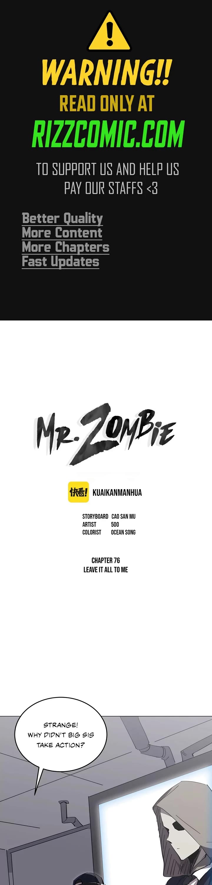 Mr. Zombie Chapter 76 page 1 - Chapter 76