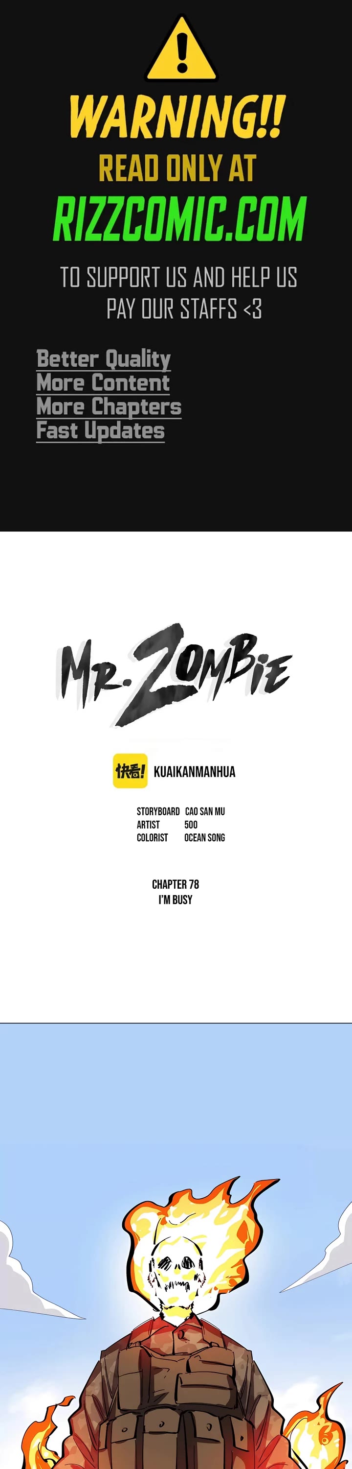 Mr. Zombie Chapter 78 page 1 - Chapter 78