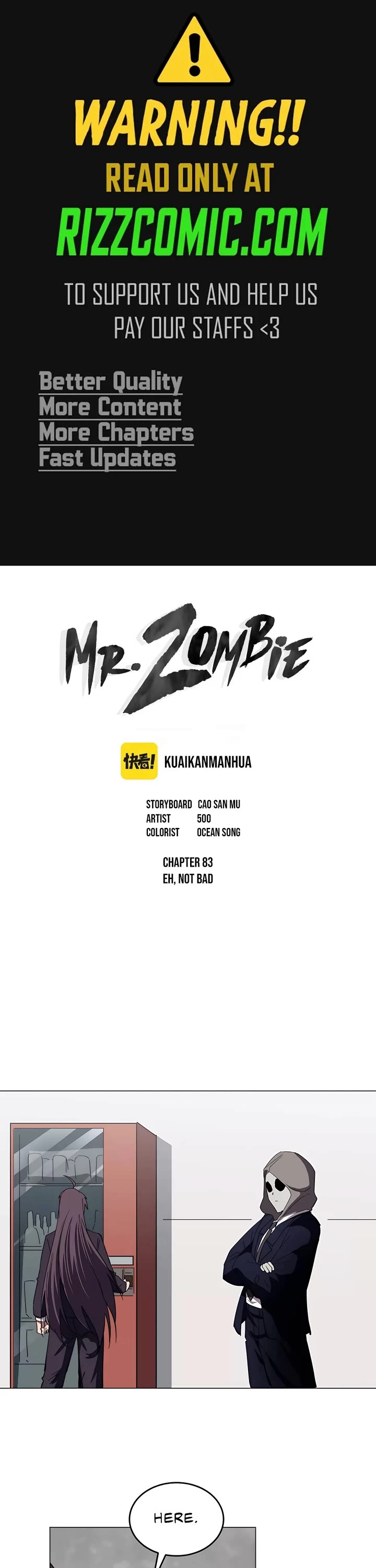 Mr. Zombie Chapter 83 page 1 - Chapter 83