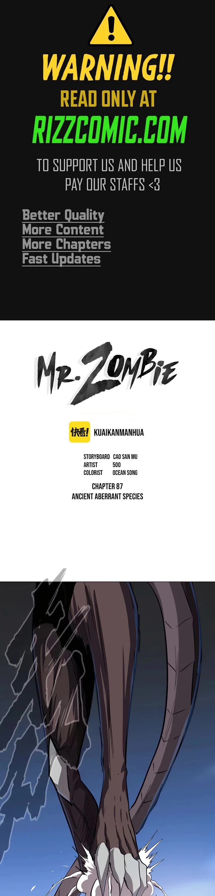 Mr. Zombie Chapter 87 page 1 - Chapter 87