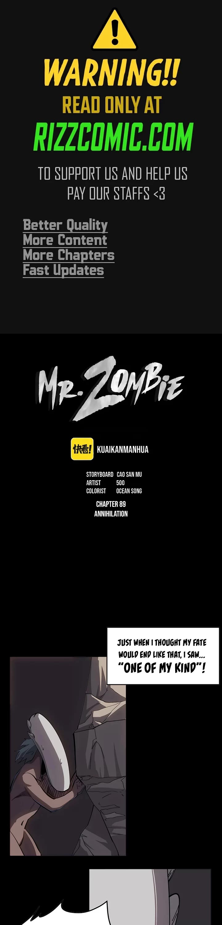 Mr. Zombie Chapter 89 page 1 - Chapter 89