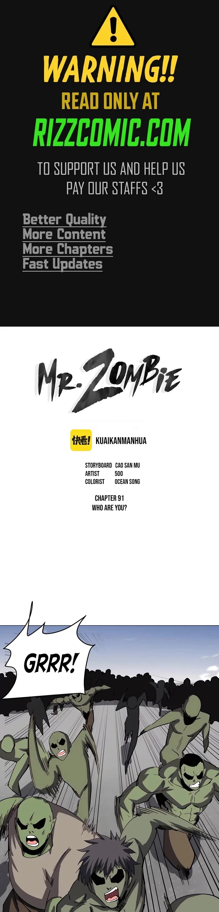 Mr. Zombie Chapter 91 page 1 - Chapter 91
