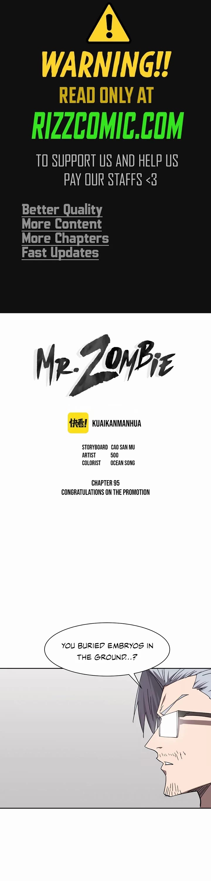 Mr. Zombie Chapter 95 page 1 - Chapter 95