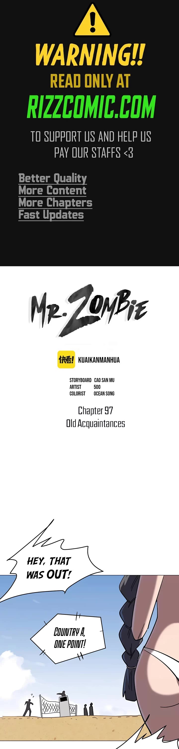 Mr. Zombie Chapter 97 page 1 - Chapter 97