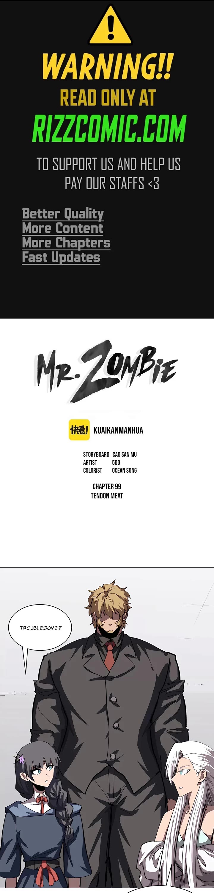 Mr. Zombie Chapter 99 page 1 - Chapter 99