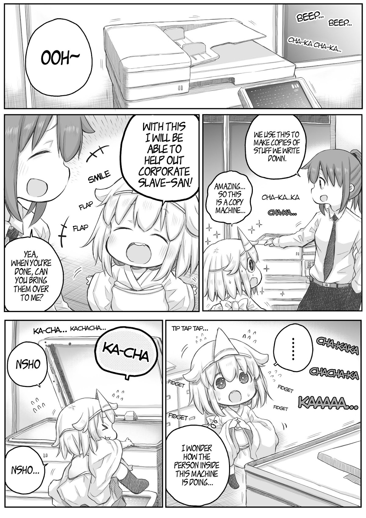 Ms. Corporate Slave Wants to be Healed by a Loli Spirit Chapter 23 page 1 - Chapter 23