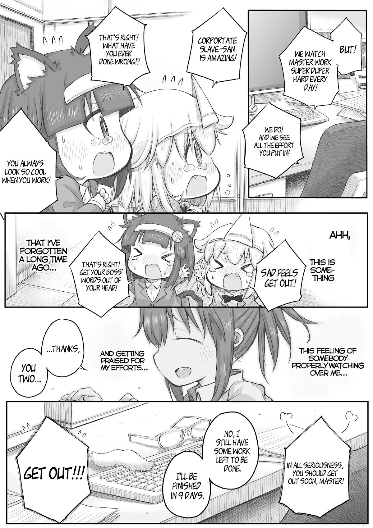 Ms. Corporate Slave Wants to be Healed by a Loli Spirit Chapter 29 page 4 - Chapter 29: Always Watching
