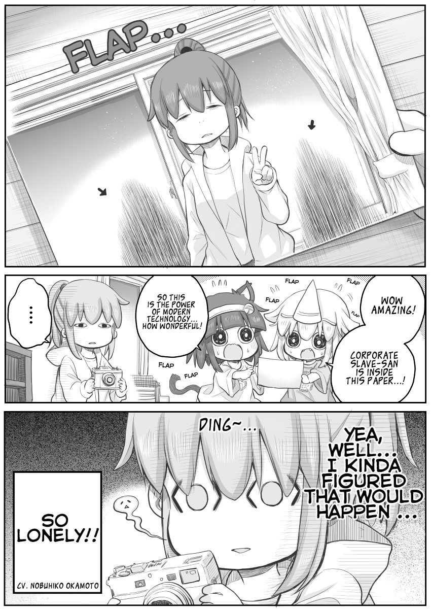 Ms. Corporate Slave Wants to be Healed by a Loli Spirit Chapter 30 page 2 - Chapter 30: Spirits and Pictures