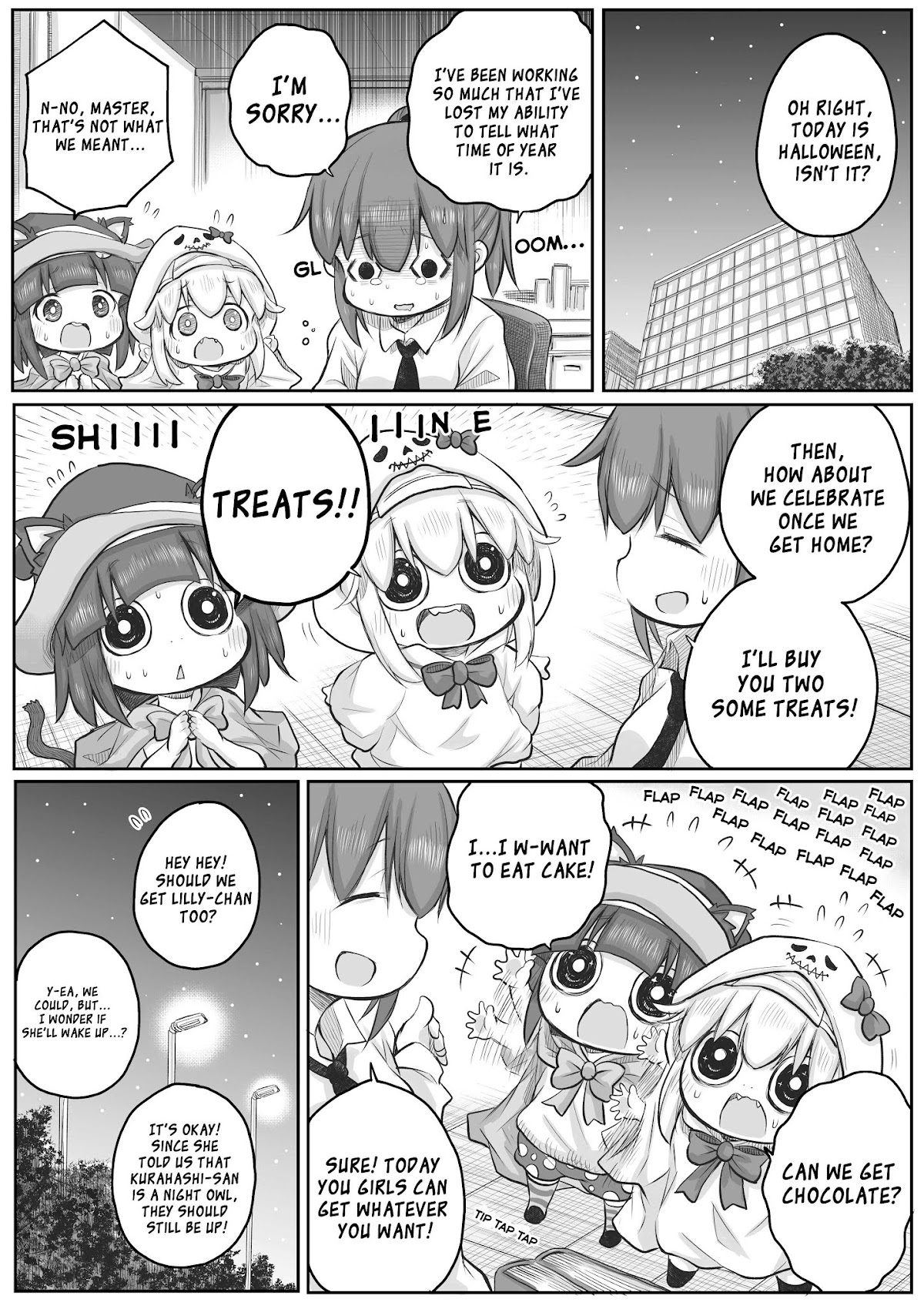 Ms. Corporate Slave Wants to be Healed by a Loli Spirit Chapter 31 page 2 - Chapter 31: Halloween
