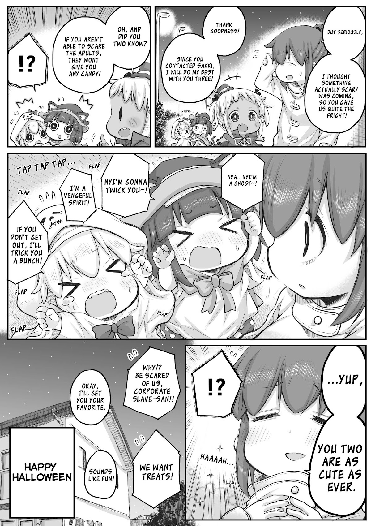 Ms. Corporate Slave Wants to be Healed by a Loli Spirit Chapter 31 page 4 - Chapter 31: Halloween