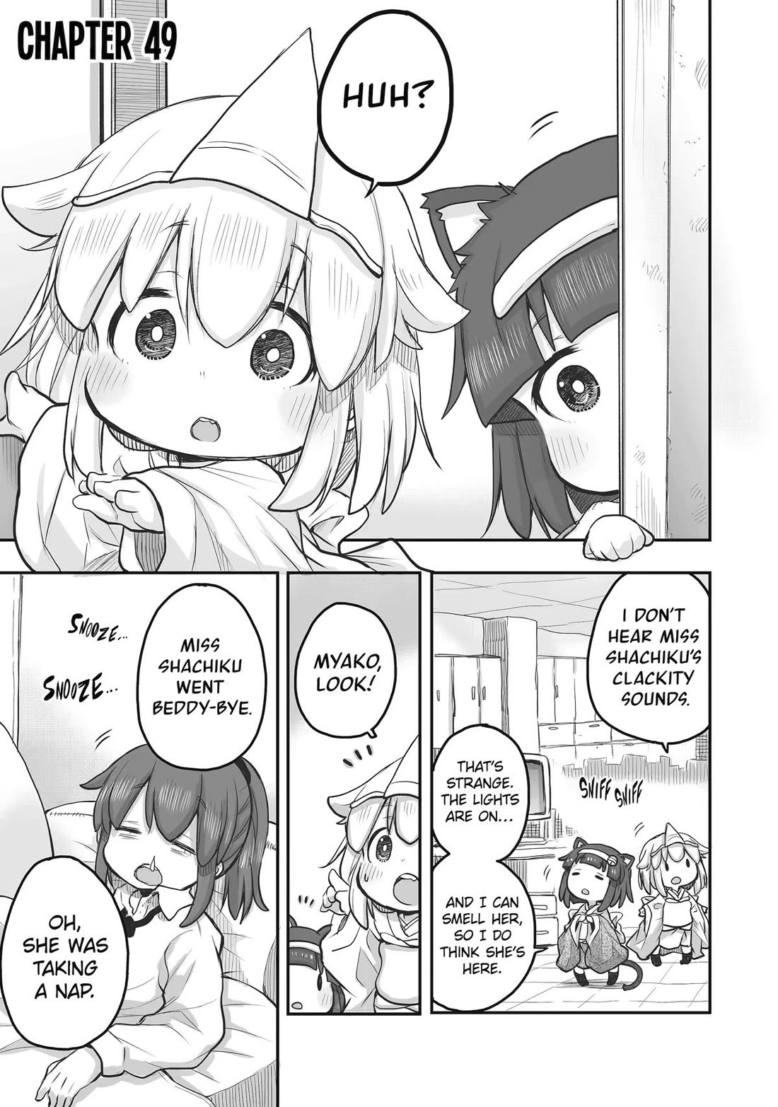 Ms. Corporate Slave Wants to be Healed by a Loli Spirit Chapter 49 page 1 - Chapter 49