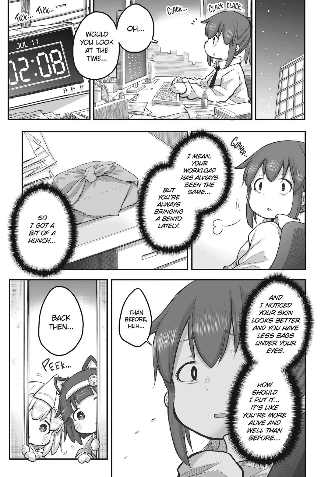 Ms. Corporate Slave Wants to be Healed by a Loli Spirit Chapter 50 page 3 - Chapter 50