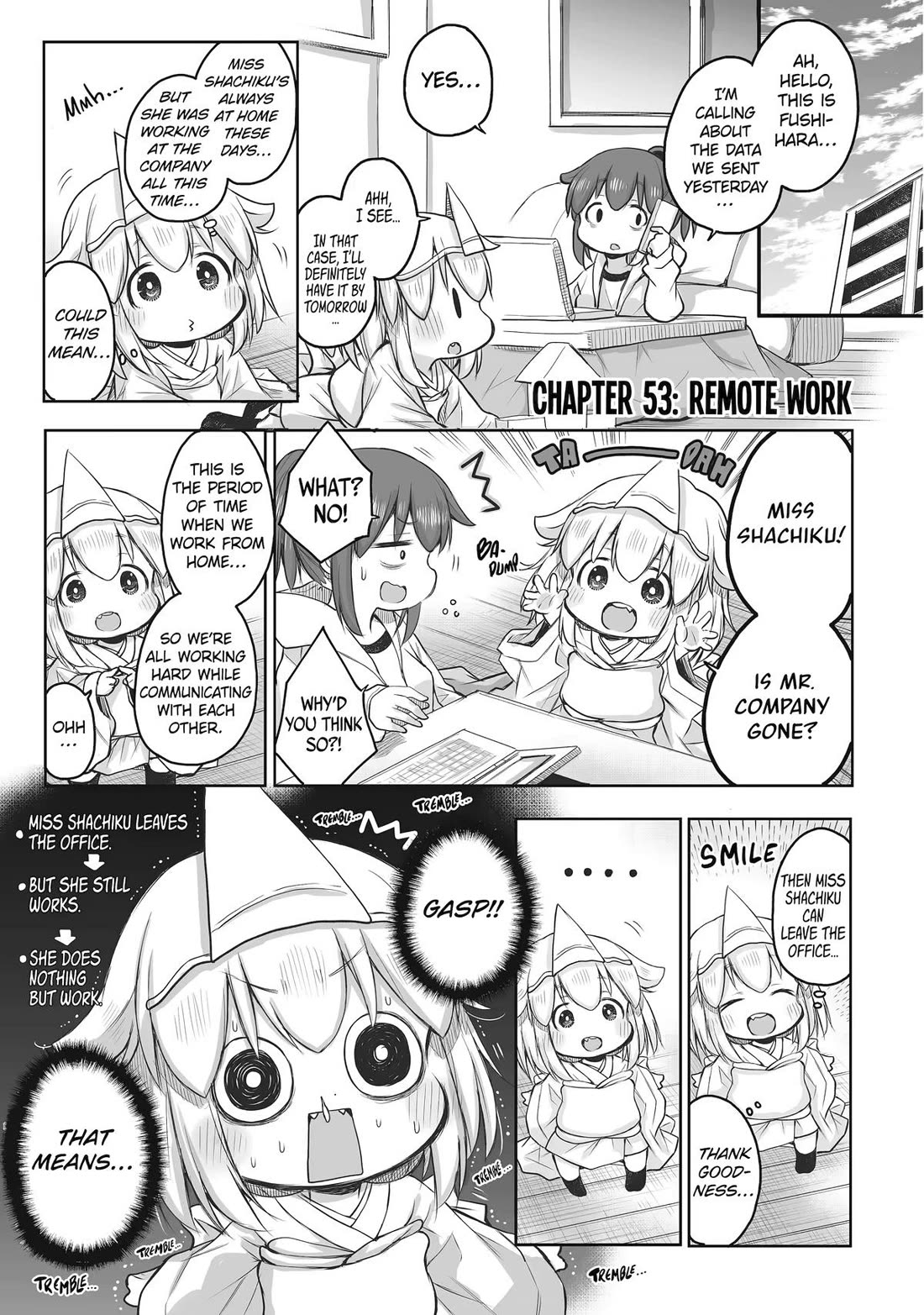 Ms. Corporate Slave Wants to be Healed by a Loli Spirit Chapter 53 page 1 - Chapter 53