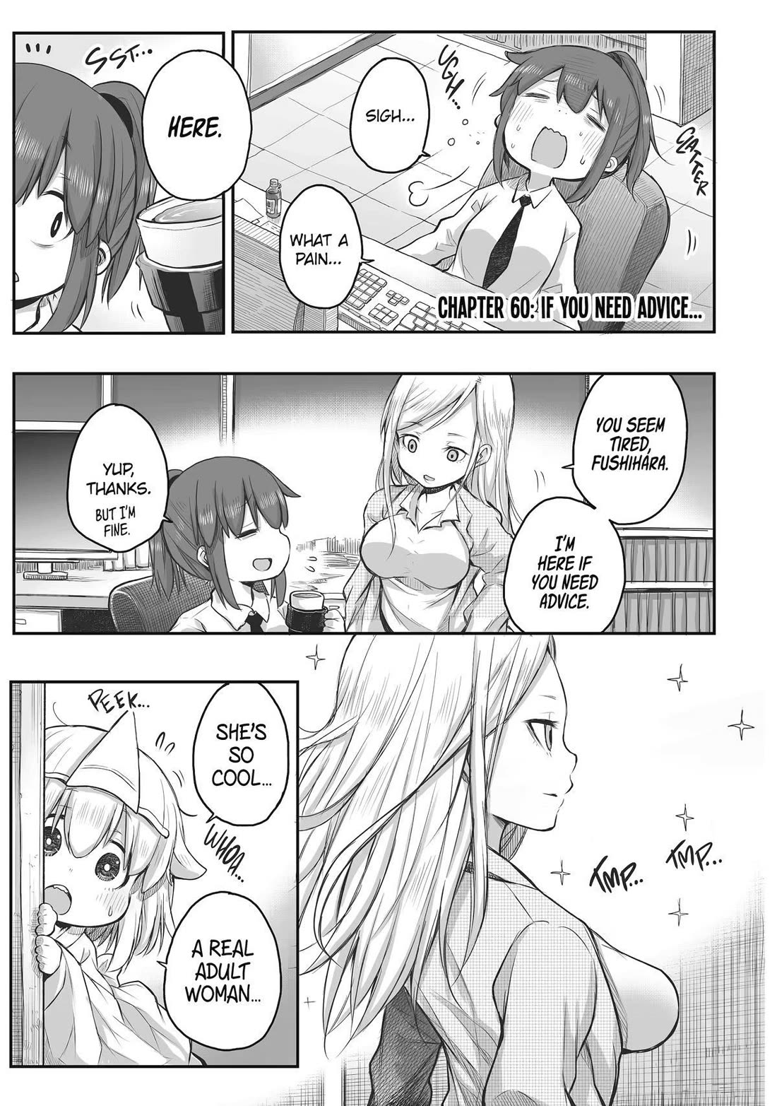 Ms. Corporate Slave Wants to be Healed by a Loli Spirit Chapter 60 page 1 - Chapter 60