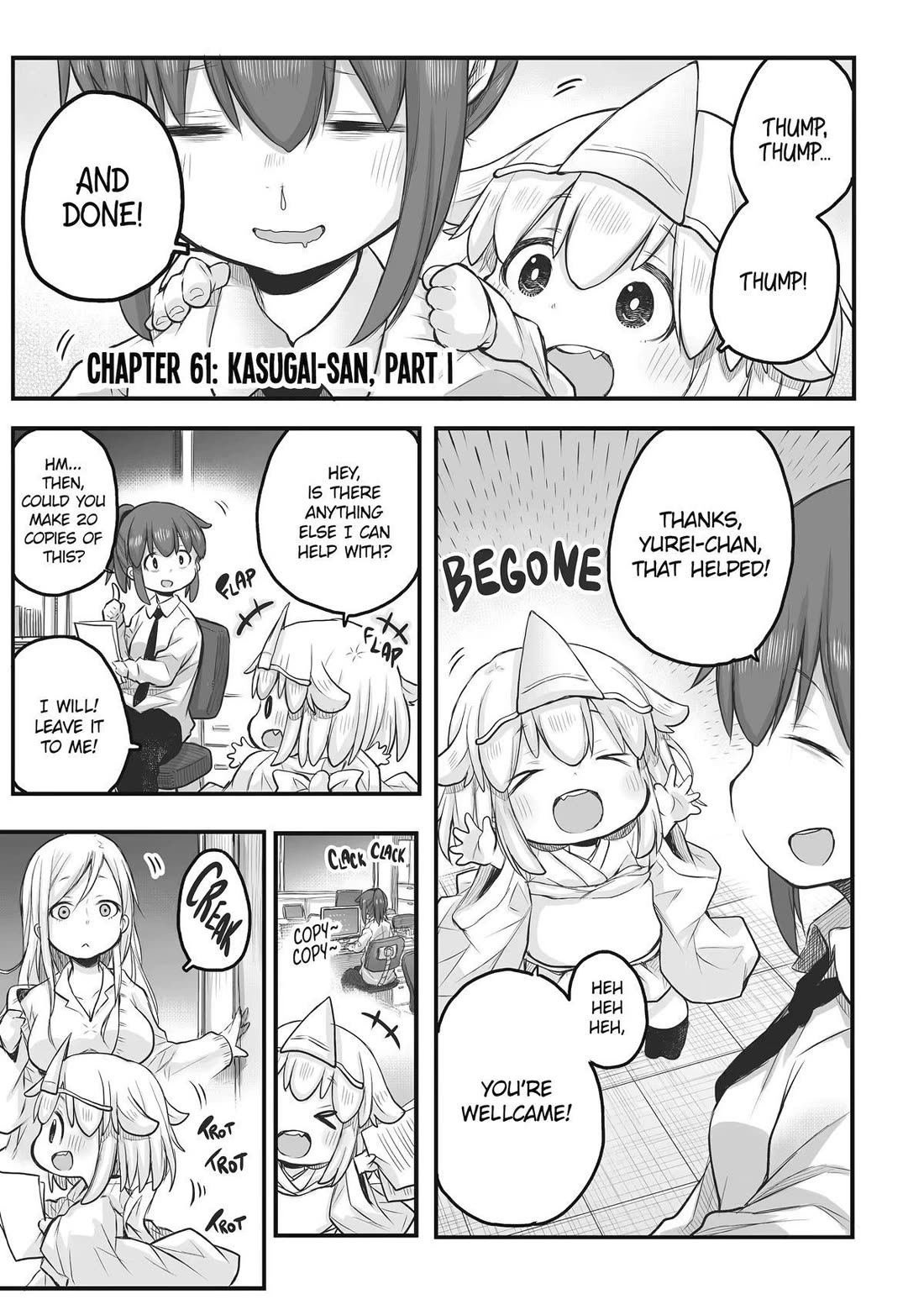 Ms. Corporate Slave Wants to be Healed by a Loli Spirit Chapter 61 page 1 - Chapter 61