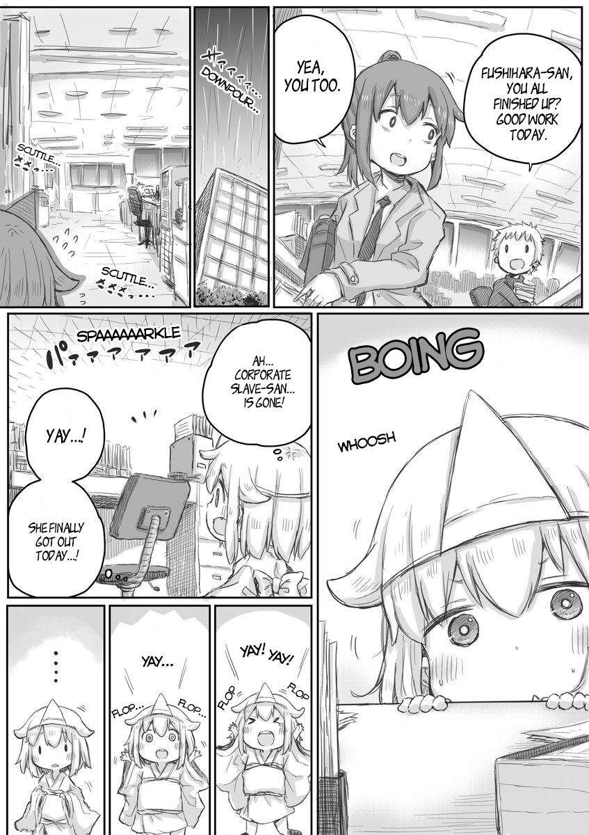 Ms. Corporate Slave Wants to be Healed by a Loli Spirit Chapter 8 page 1 - Chapter 8