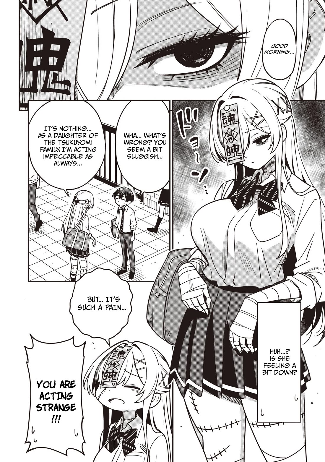 Ms. Undead's Clumsy Youth Chapter 7 page 2 - Chapter 7: Feeling Unwell