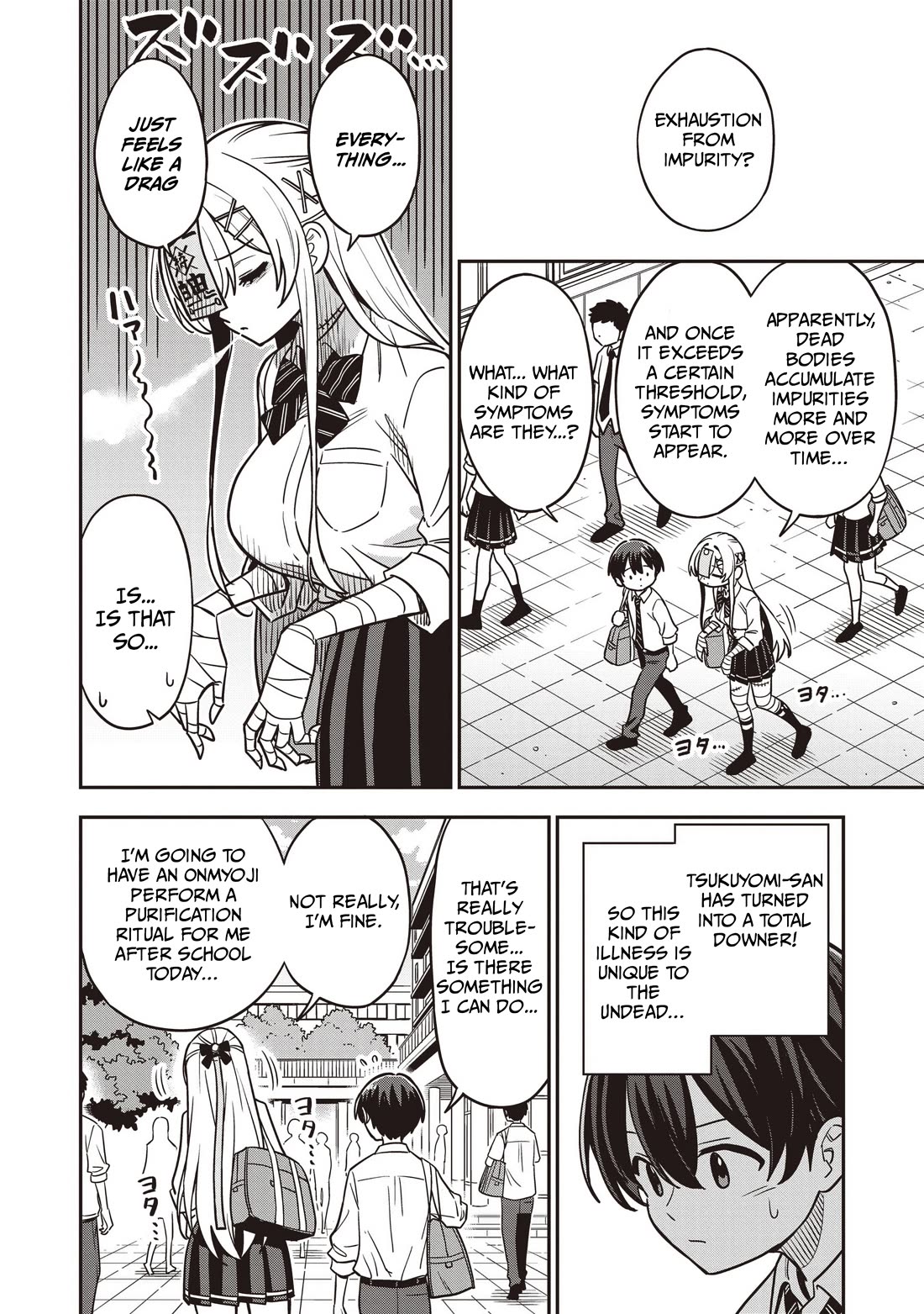 Ms. Undead's Clumsy Youth Chapter 7 page 4 - Chapter 7: Feeling Unwell