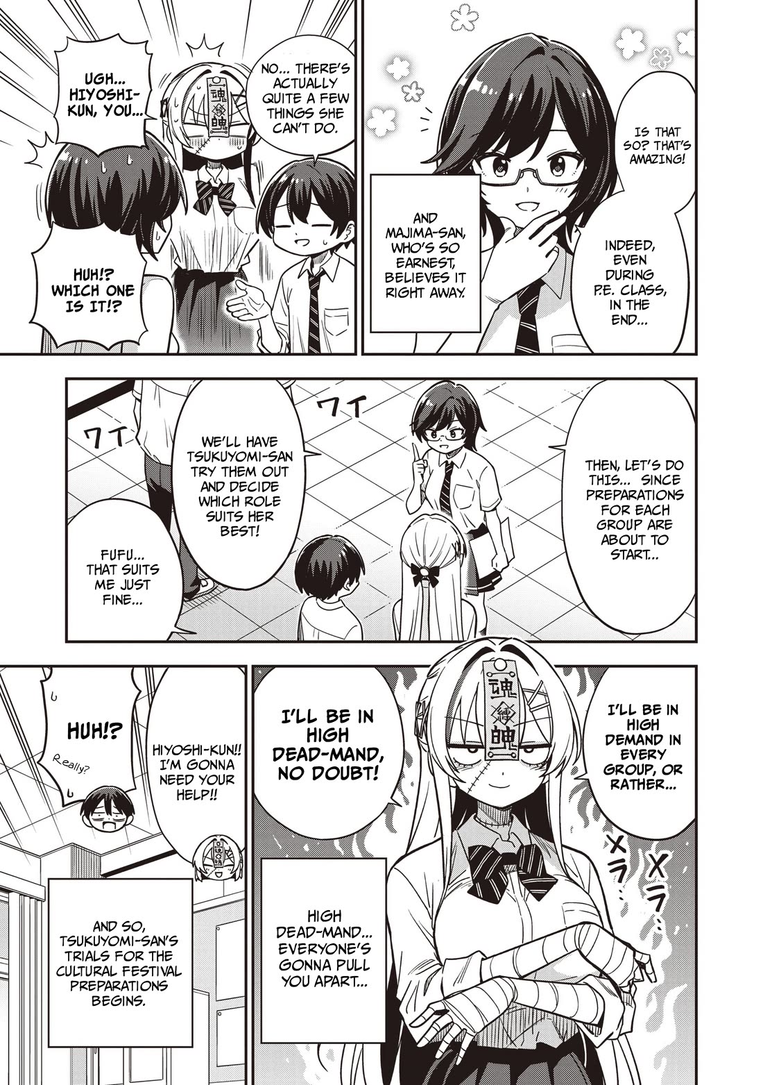 Ms. Undead's Clumsy Youth Chapter 9 page 5 - Chapter 9: Cultural Festival Preparations