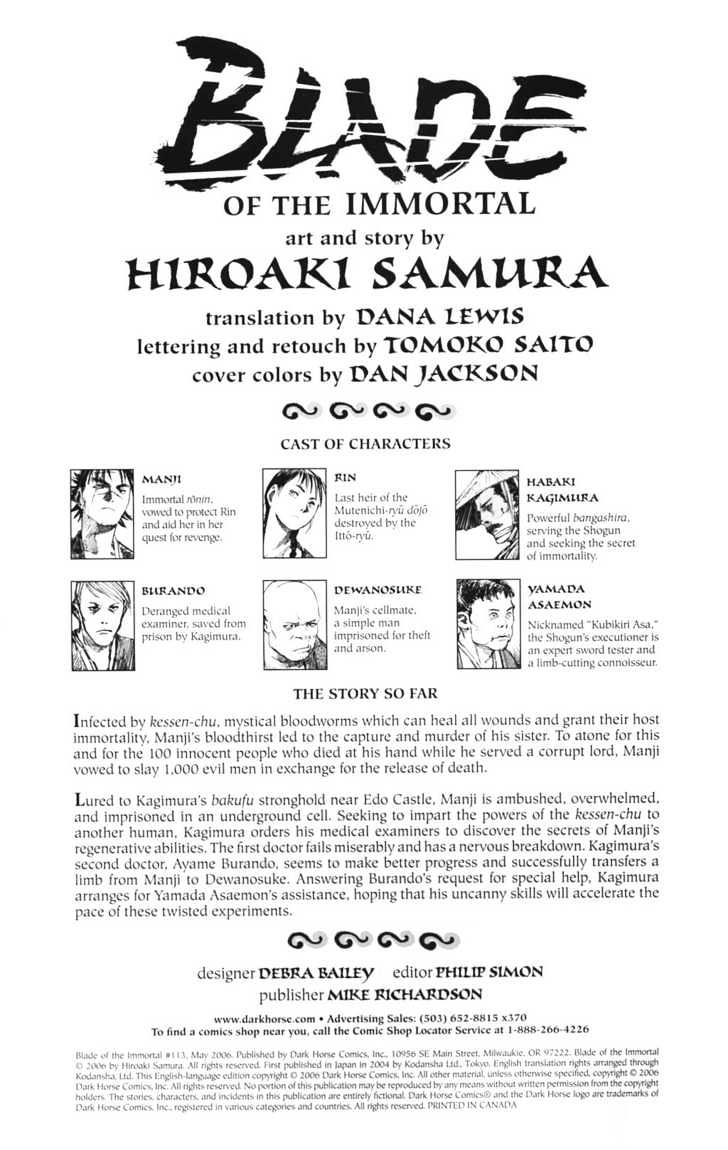 Mugen no Juunin Chapter 100 page 2 - Chapter 100 : On the Perfection of Anatomy Part 2