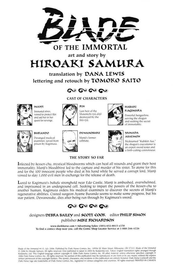 Mugen no Juunin Chapter 102 page 2 - Chapter 102 : On the Perfection of Anatomy Part 4